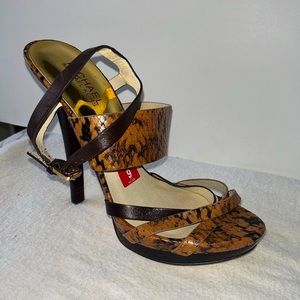 New Michael Kors animal print heels
